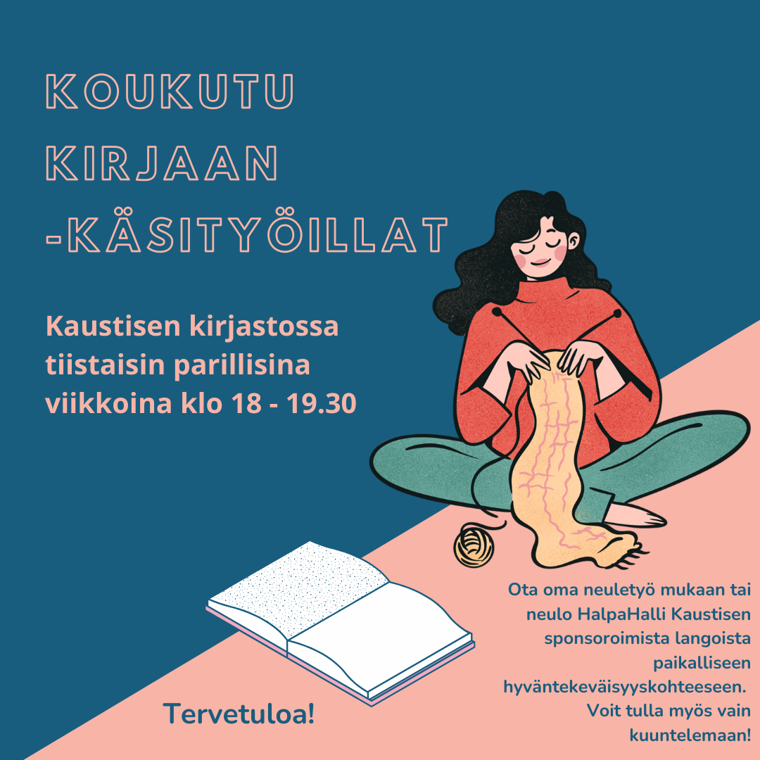 Koukutu kirjaan -käsityöillat Kaustisen kirjastossa