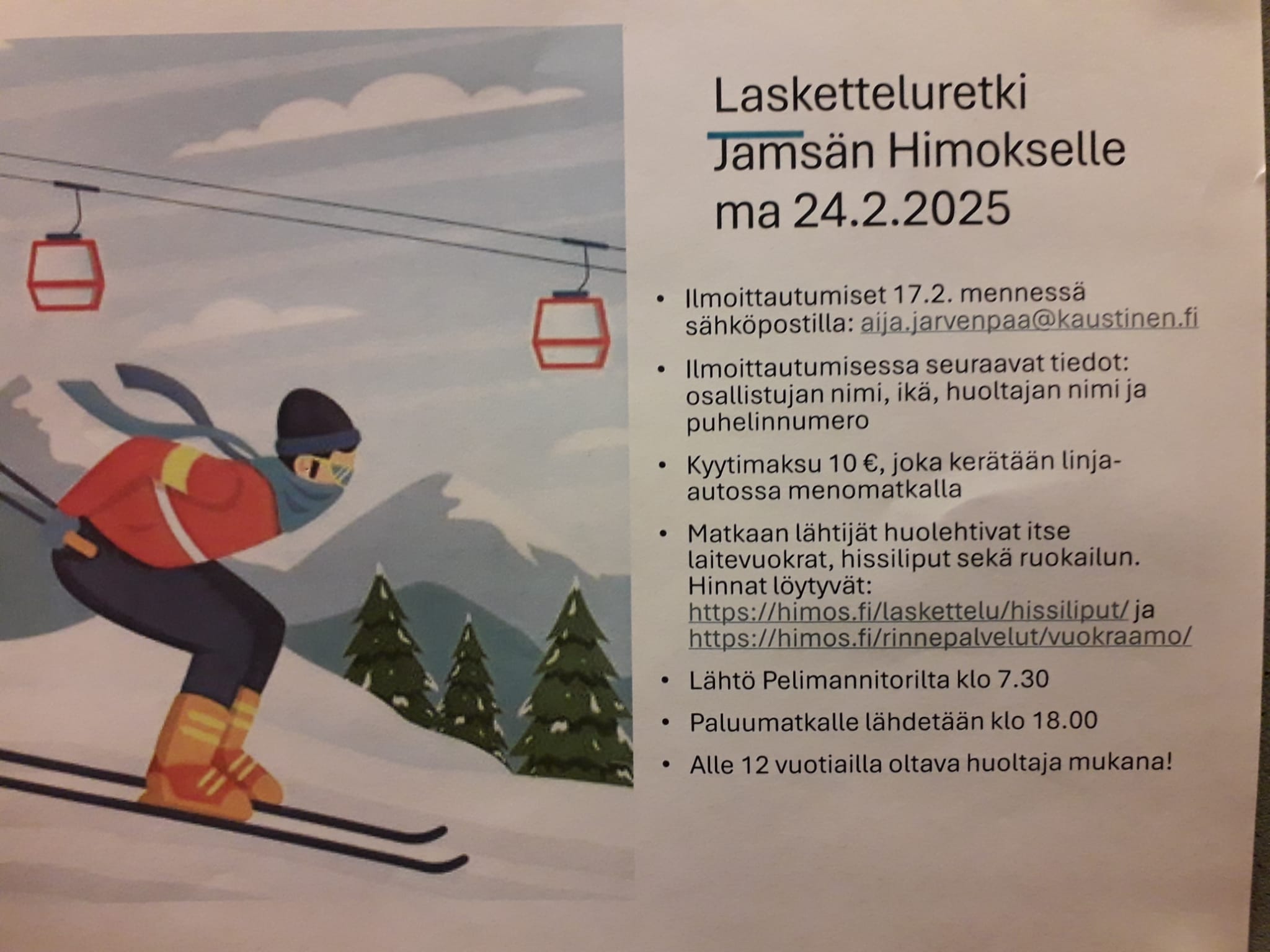 Lasketteluretki Jämsän Himokselle