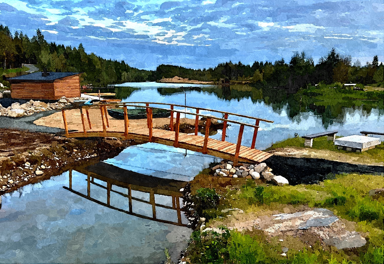 Esteetön Syvälampi, laiturin avajaiset