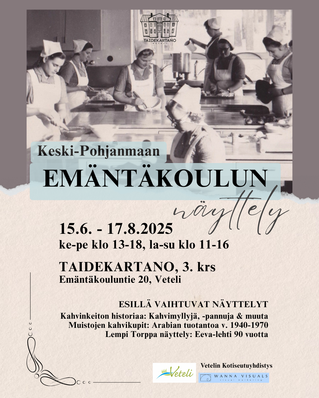 Keski-Pohjanmaan Emäntäkoulun näyttely ja Lempi Torppa-näyttely