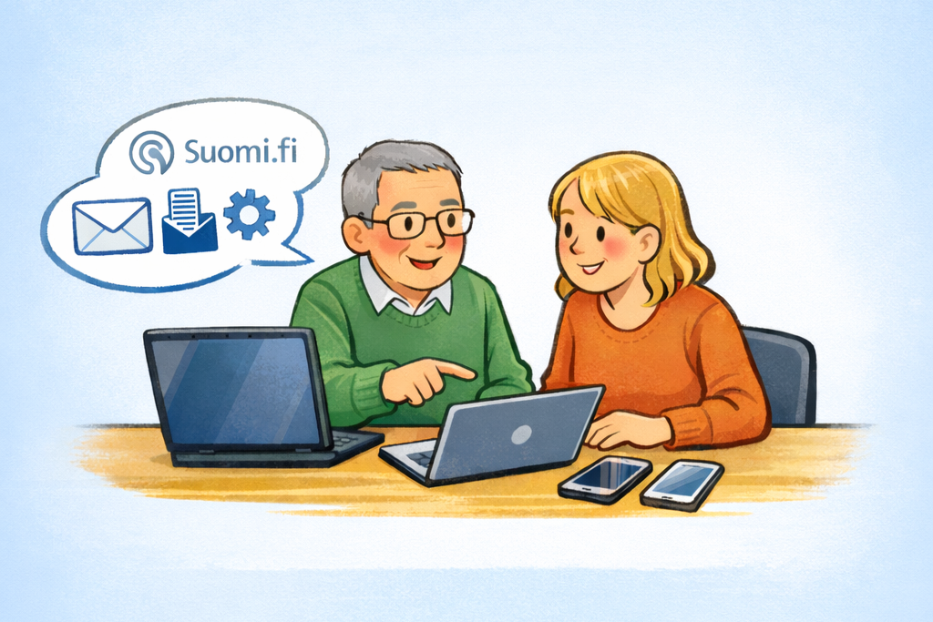 Digitukea Kaustisen asiointipisteellä