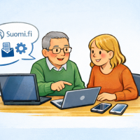 Digitukea Kaustisen asiointipisteellä