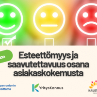 Esteettömyys ja saavutettavuus osana asiakaskokemusta-työpaja