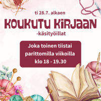 Kaustisella Koukutu kirjaan -käsityöillat kirjastossa
