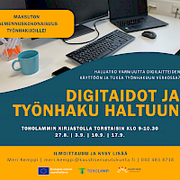 Digitaidot ja työnhaku haltuun - valmennuskokonaisuus