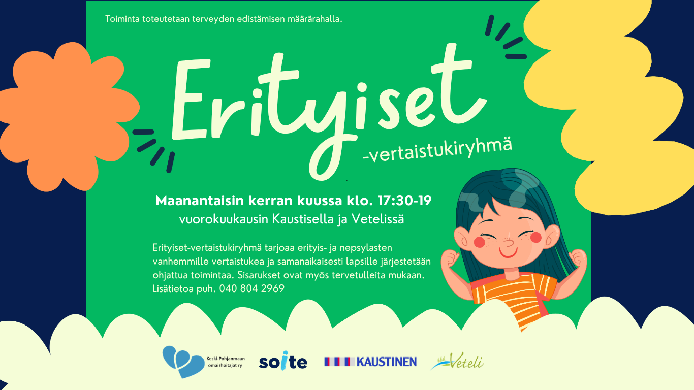 Erityiset-vertaistukiryhmä Kaustisella ja Vetelissä