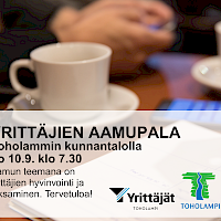 Yrittäjien aamupala Toholammin kunnantalolla
