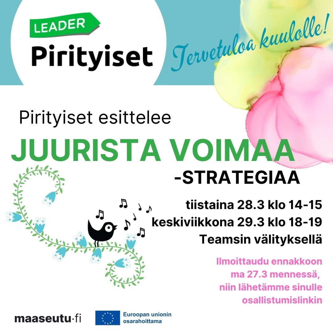 Leader Pirityiset: Juurista Voimaa -strategian esittely