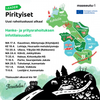 Leader Pirityiset: Uuden rahoituskauden infotilaisuus hanke- ja yritystukiin liittyen Toholammilla
