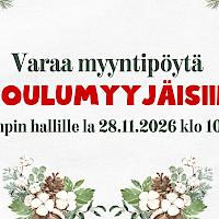 Varaa myyntipöytä Toholammin joulumyyjäisiin